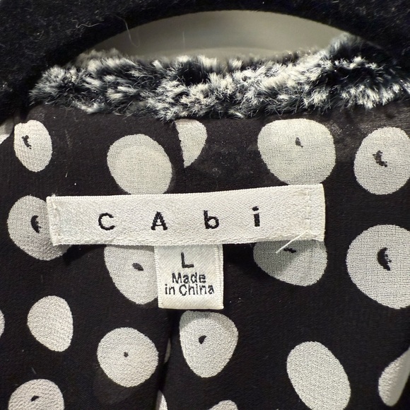 CAbi Gray Faux Fur Jacket - Picture 3 of 13